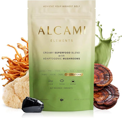 Alcami Elements Original Superfood Blend with Adaptogenic Mushrooms – 180 g