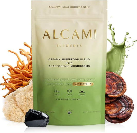 Alcami Elements Original Superfood Blend with Adaptogenic Mushrooms – 180 g