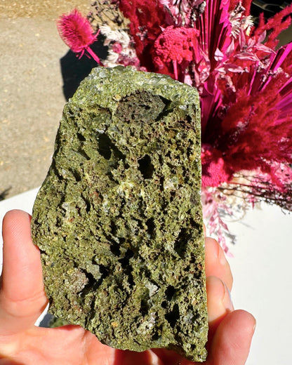 Epidote Quartz Cluster –