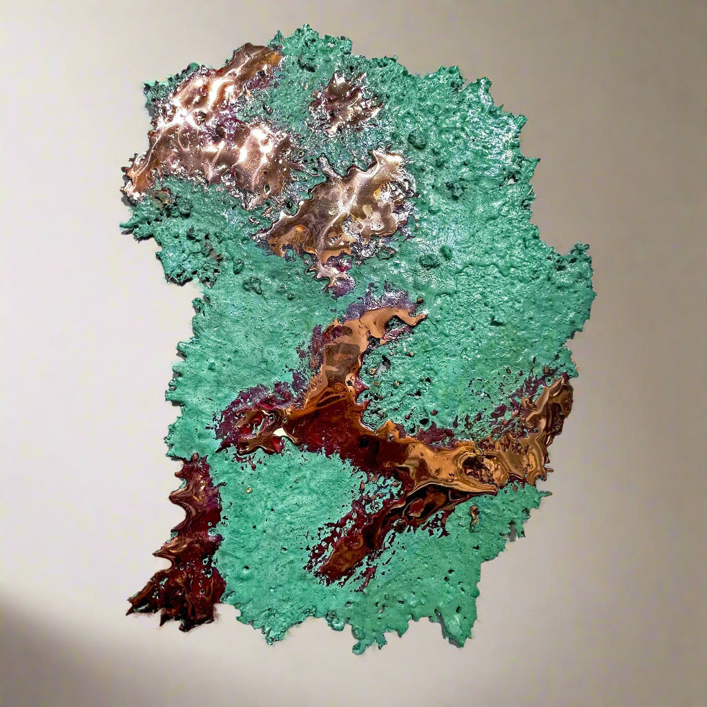 Large Michigan Copper Splash Sculpture | Rare Earth Gallery
