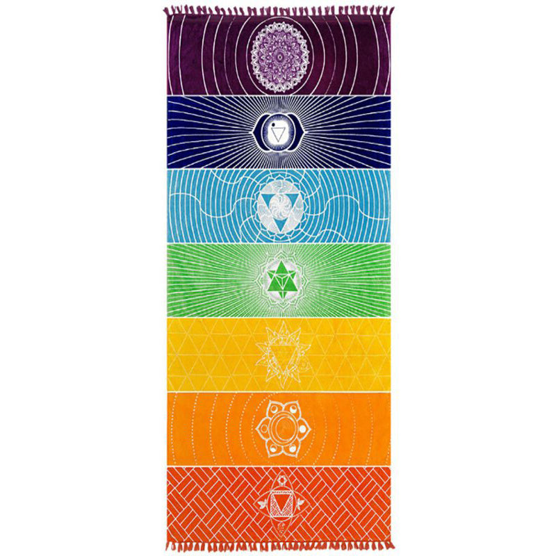 Bohemia India Mandala Blanket Beach Yoga Mat – 0
