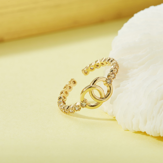 MOTHER AND DAUGHTER FOREVER RING (ADJUSTABLE) – Gold