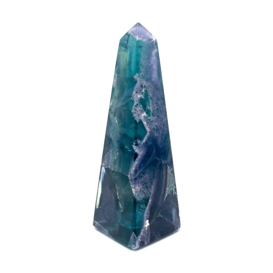 Rainbow Fluorite Obelisk –
