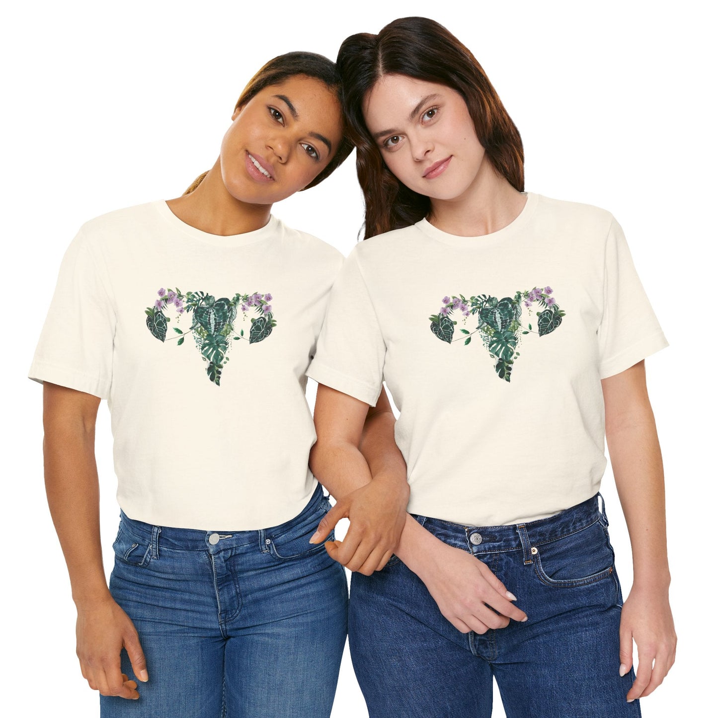 Uterus with plants tshirt. My body,, my rules my choice shirt. Proud Feminist shirt