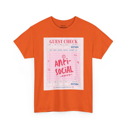 Anti-Social Graphic T-Shirt – Retro Guest Check Tee