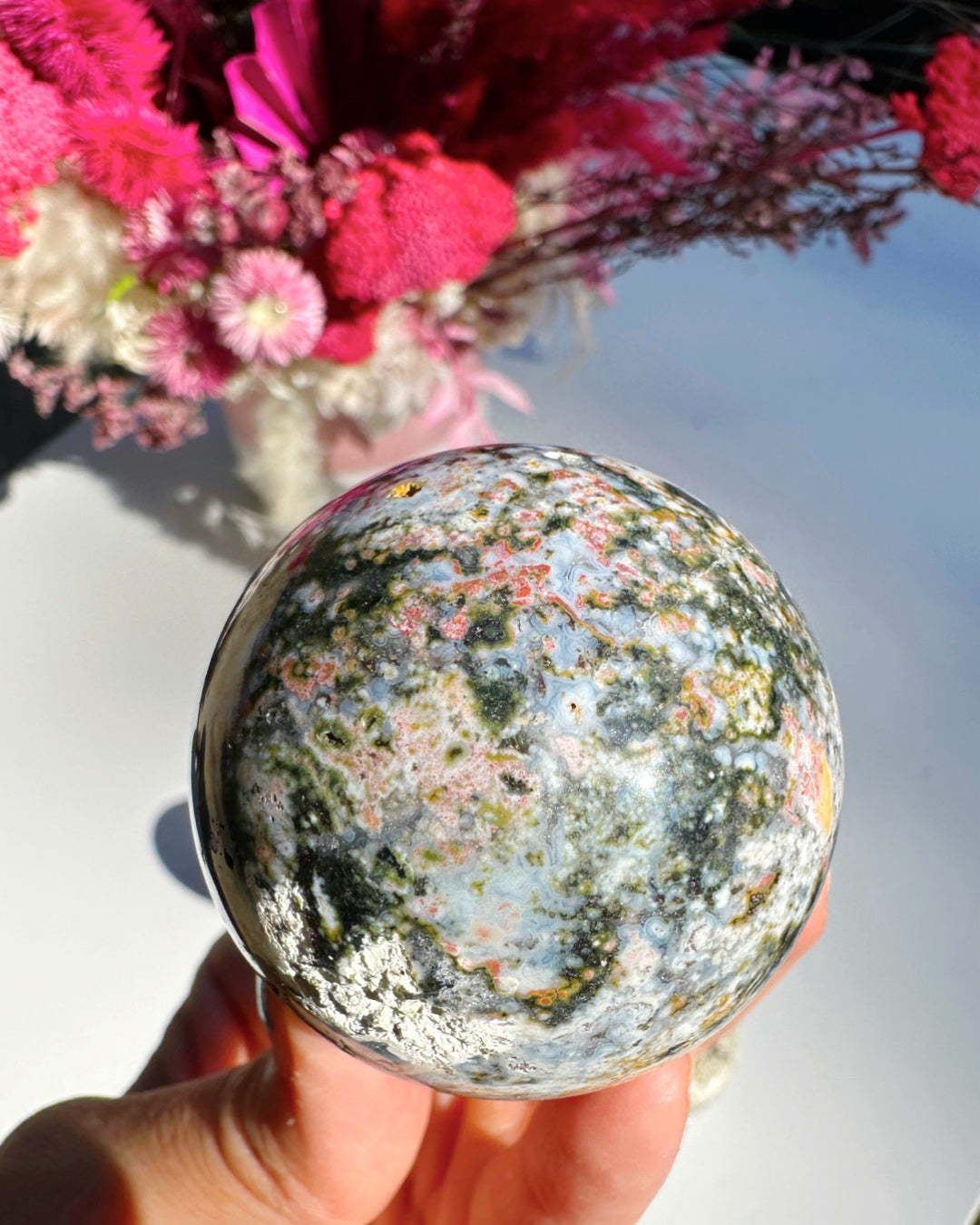 Ocean Jasper Sphere –