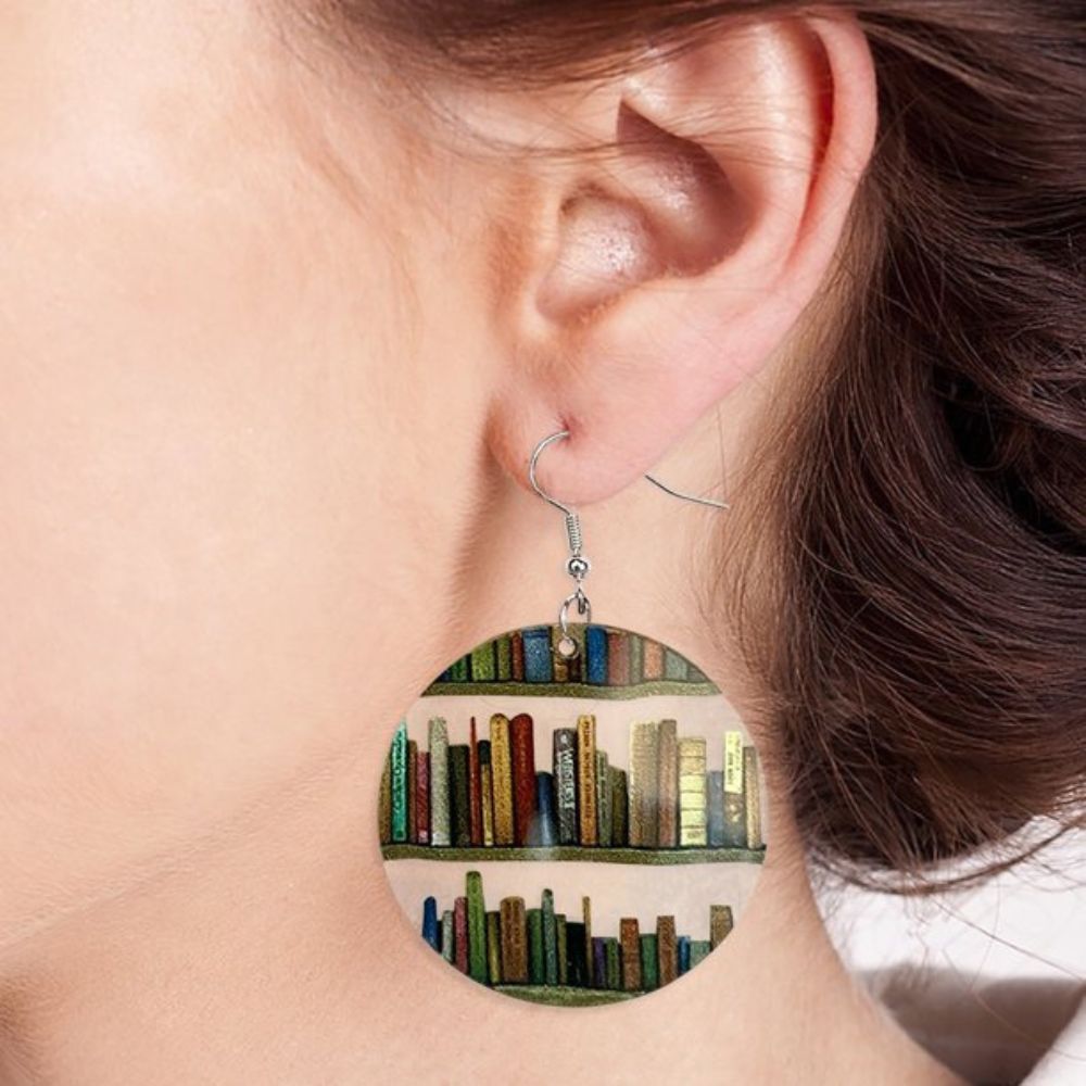 BOOK LOVER EARRINGS (PAIR) –