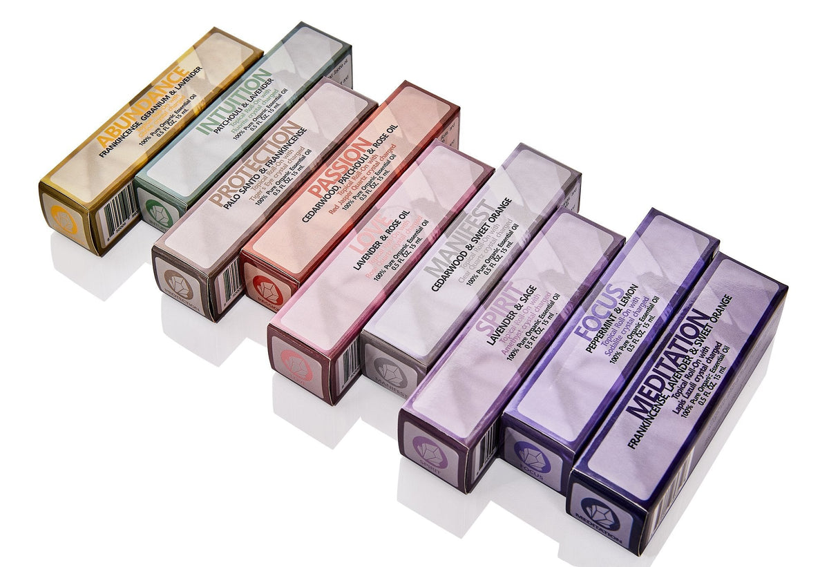 Passion Organic Aromatherapy Roll-On with Tumbled Stones (15ml)