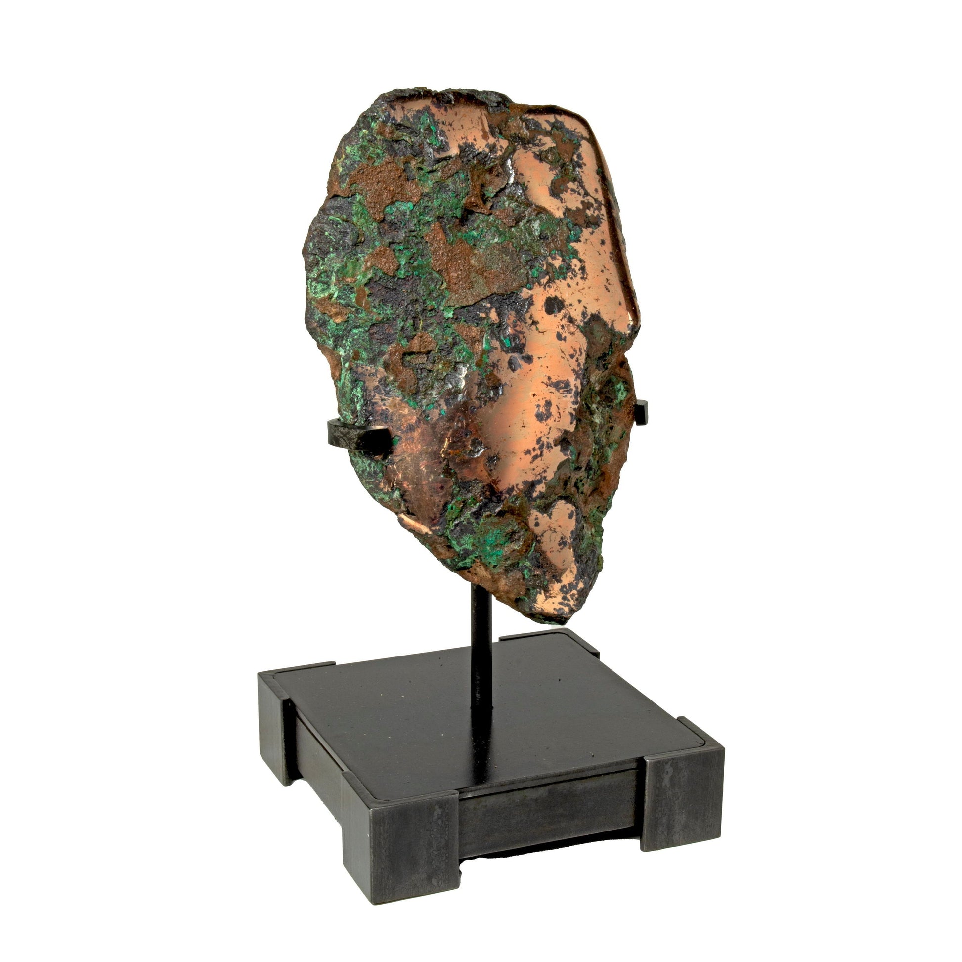 Michigan Float Copper Nugget on Custom Stand - Square with Corners –