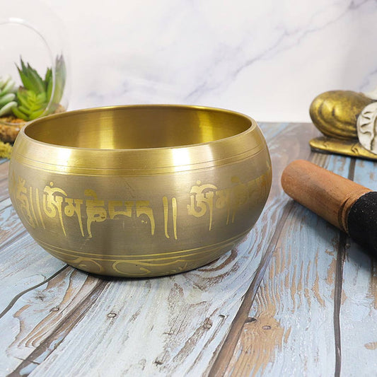 Singing Bowl – 6" Mandala Design for Sound Healing & Meditation