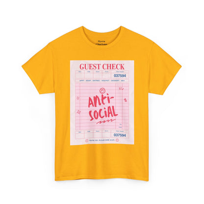 Anti-Social Graphic T-Shirt – Retro Guest Check Tee