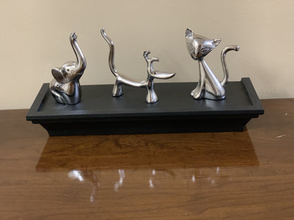 Vibhsa Dog Cat & Elephant Ring Holders Set - Silver – Collectibles