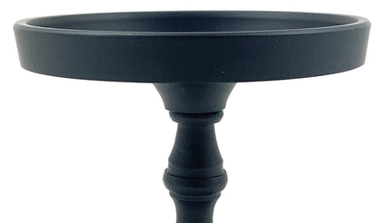 Vibhsa Pillar Candle Holder - Matte Black (4.5"H)