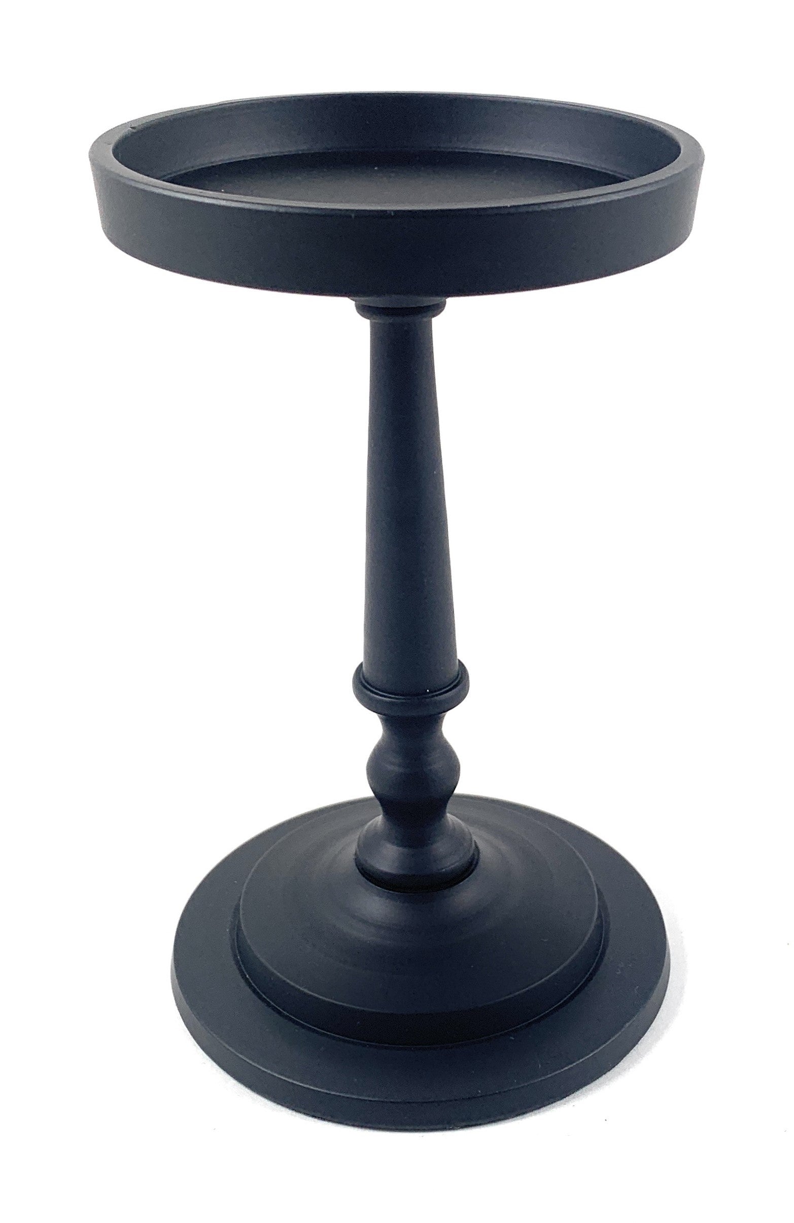 Vibhsa Pillar Candle Holder - Matte Black (7"H) – Candle Holder