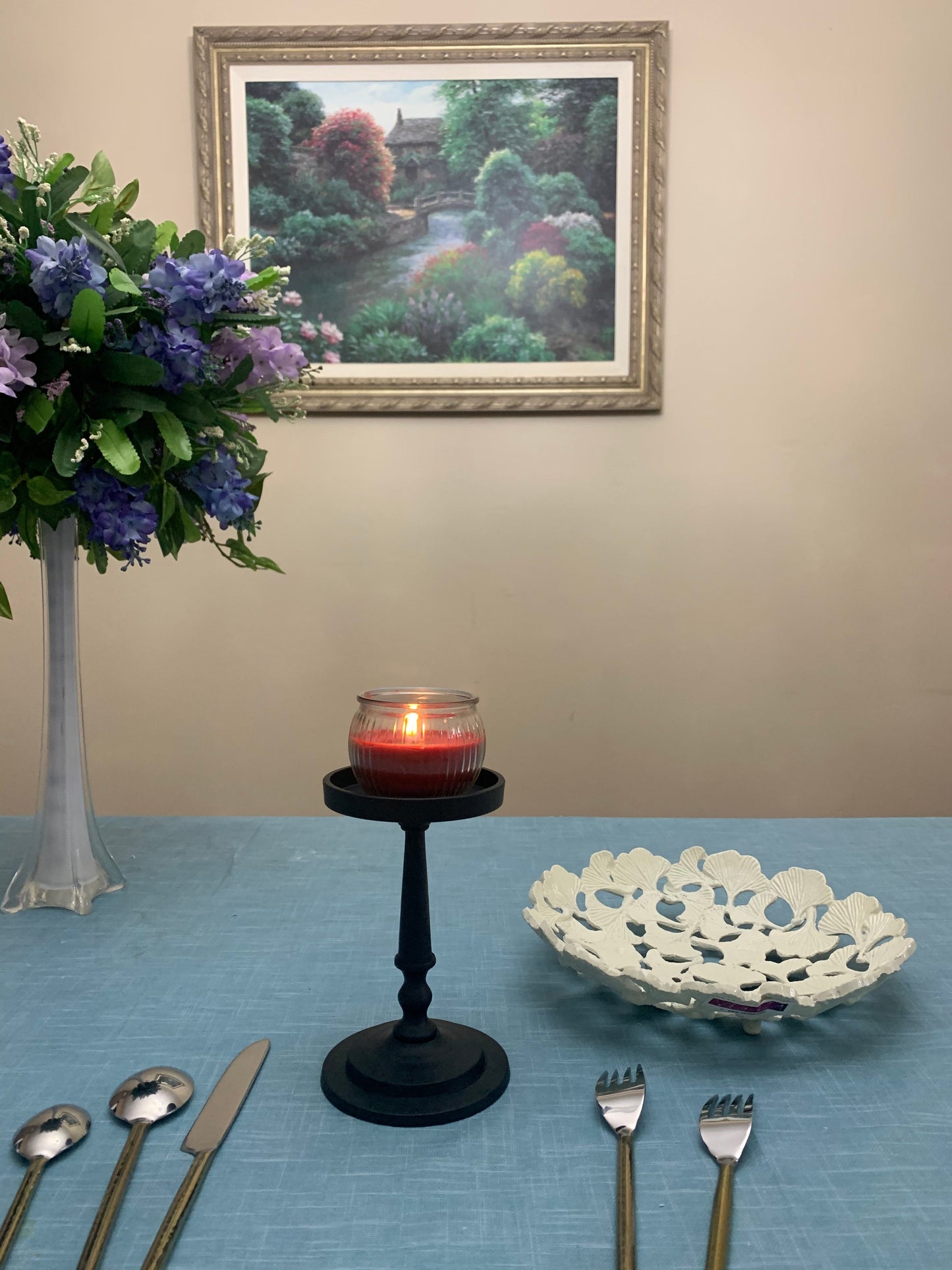 Vibhsa Pillar Candle Holder - Matte Black (7"H) – Candle Holder