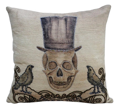 20" x 20" Halloween Embroidred Throw Pillow
