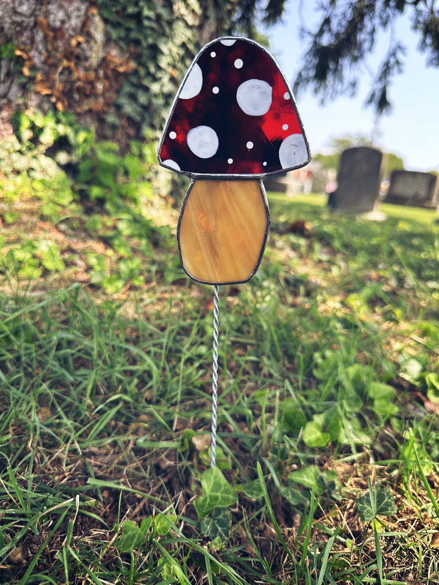 Mushroom Garden Stake – Whimsical Outdoor Décor for Yard & Planters