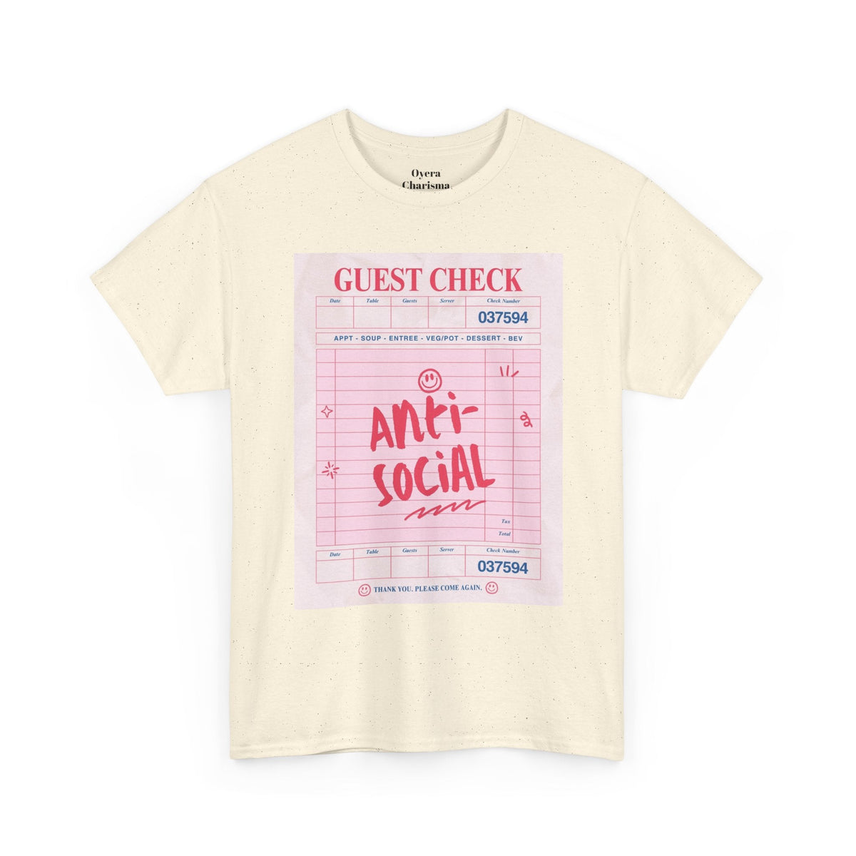 Anti-Social Graphic T-Shirt – Retro Guest Check Tee