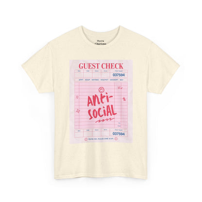 Anti-Social Graphic T-Shirt – Retro Guest Check Tee