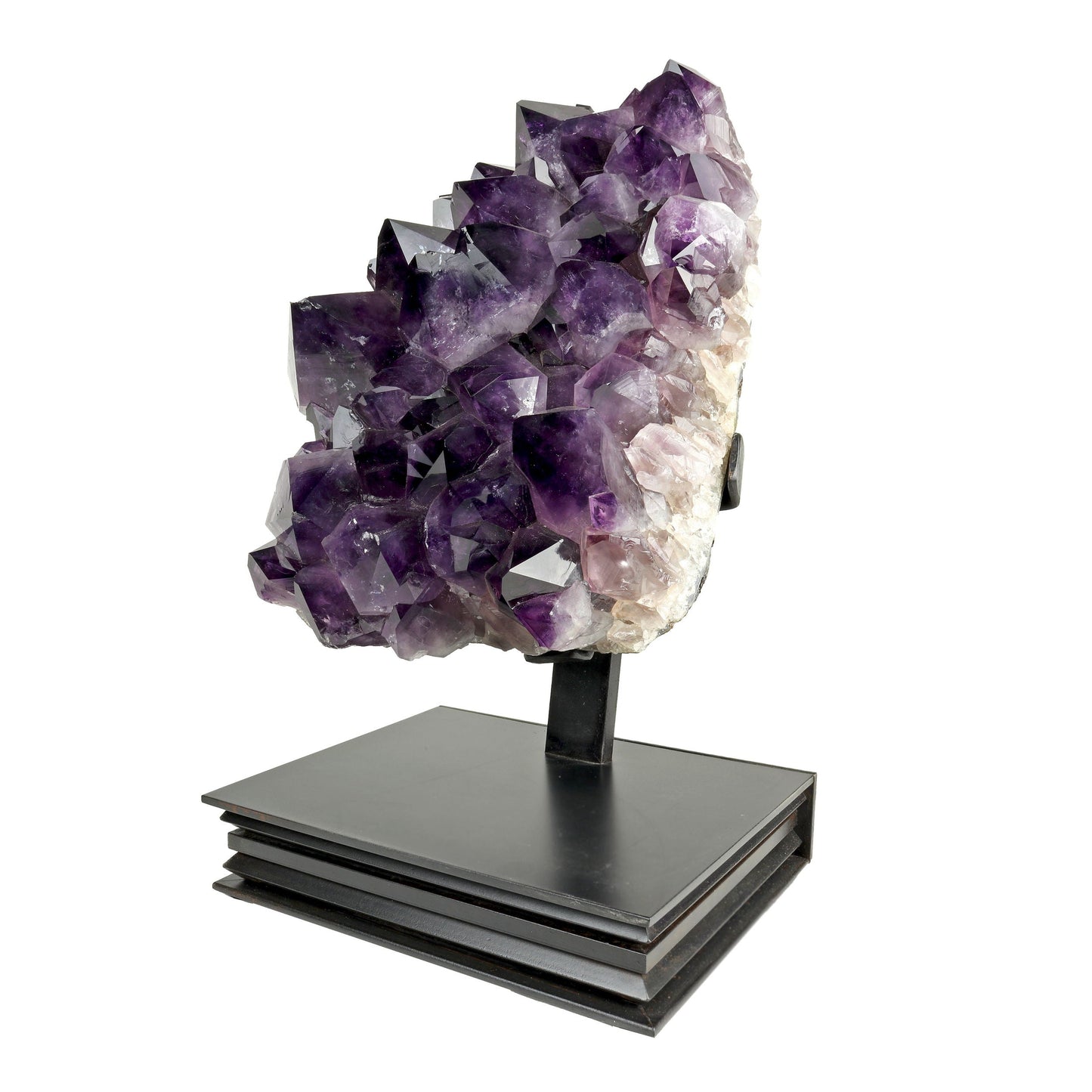 Amethyst Crystal Cluster in Custom Stand (18 inches tall) –