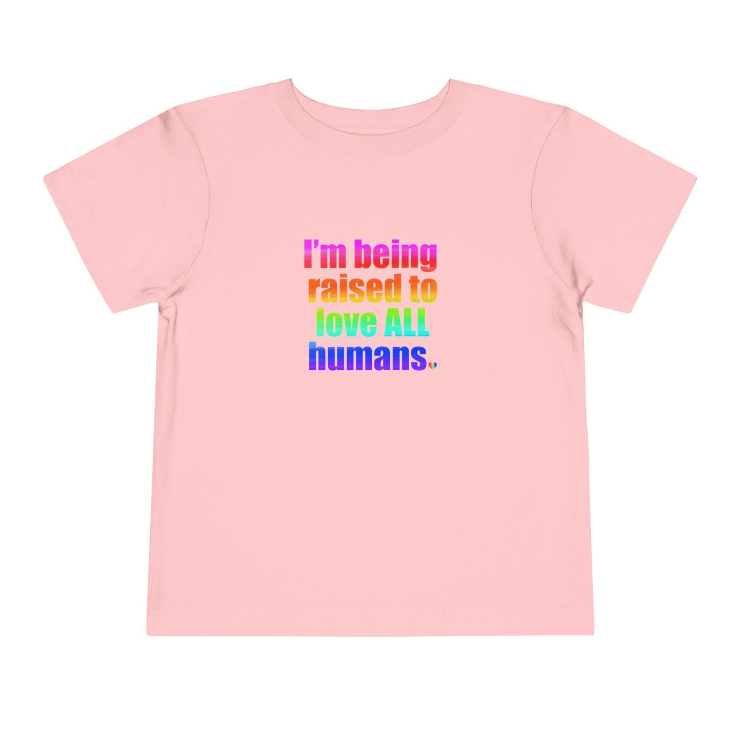 Bespattered Facade Love All Humans Toddler Short Sleeve Tee