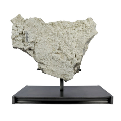 White Druze Crystal Plaque on Stand - Durango Colorado Specimen – Crystals & Minerals