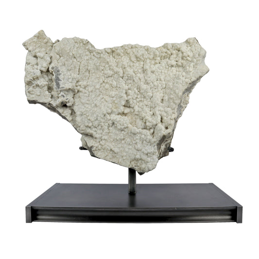 White Druze Crystal Plaque on Stand - Durango Colorado Specimen – Crystals & Minerals