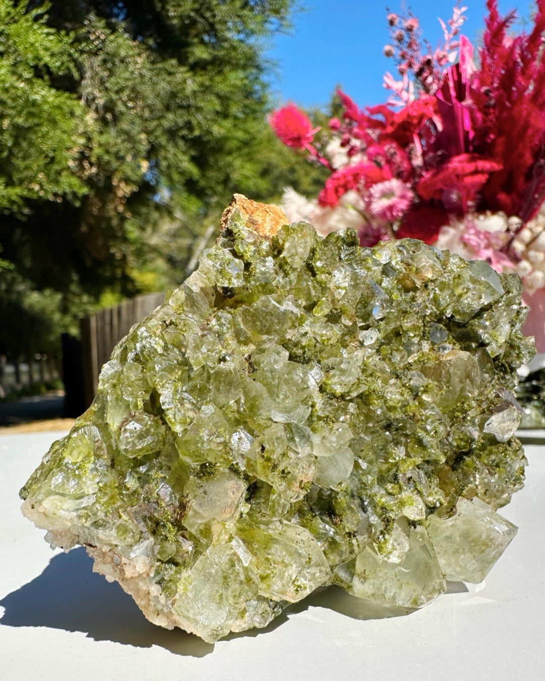Epidote Quartz Cluster –