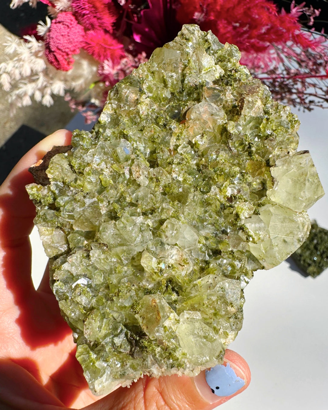 Epidote Quartz Cluster –