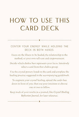Crystal Healing Oracle Cards - 64 Card Deck & Guidebook – Card Deck