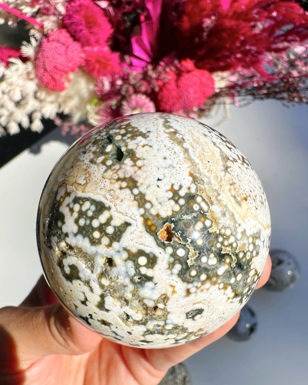 Ocean Jasper Sphere –