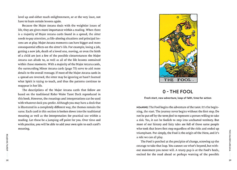 Reading Tarot - Beginner's Guide Book by April Wall – Hardcover