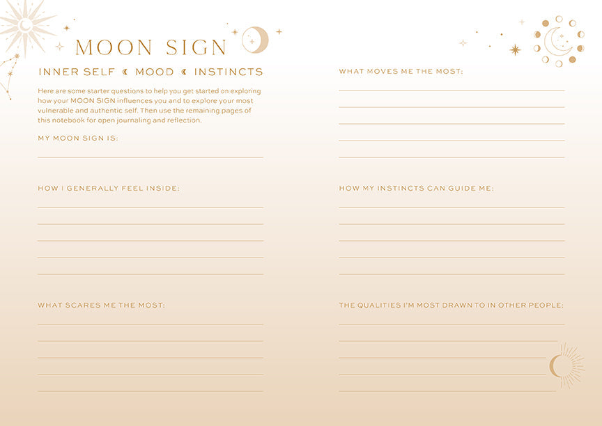 Sun Moon Rising Astrology Journal Set - 3 Notebooks – Softcover