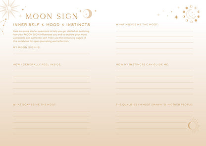 Sun Moon Rising Astrology Journal Set - 3 Notebooks – Softcover