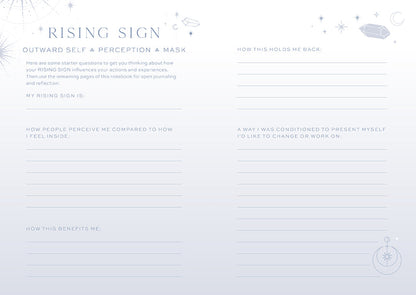 Sun Moon Rising Astrology Journal Set - 3 Notebooks – Softcover