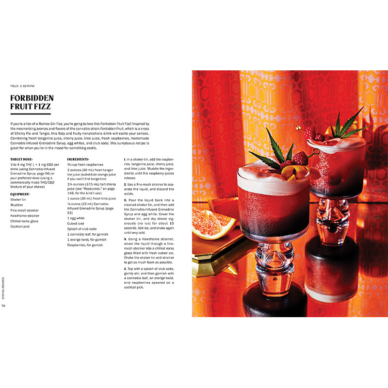Cannabis Cocktails Recipe Book - 60+ THC Drink Recipes – Hardcover