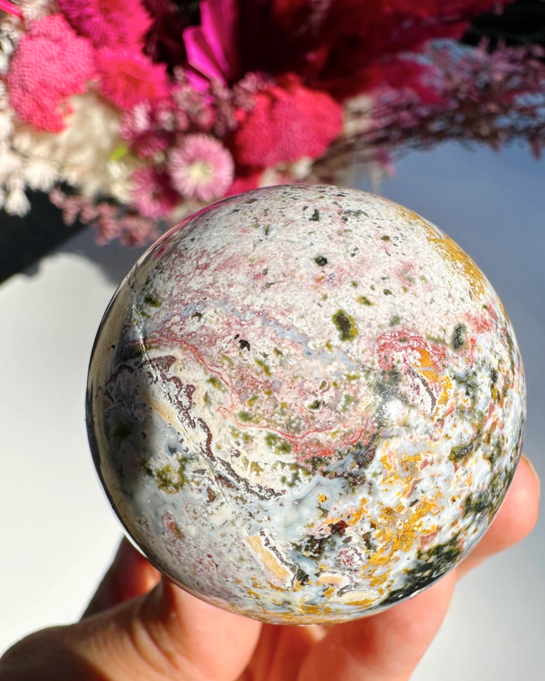 Ocean Jasper Sphere –