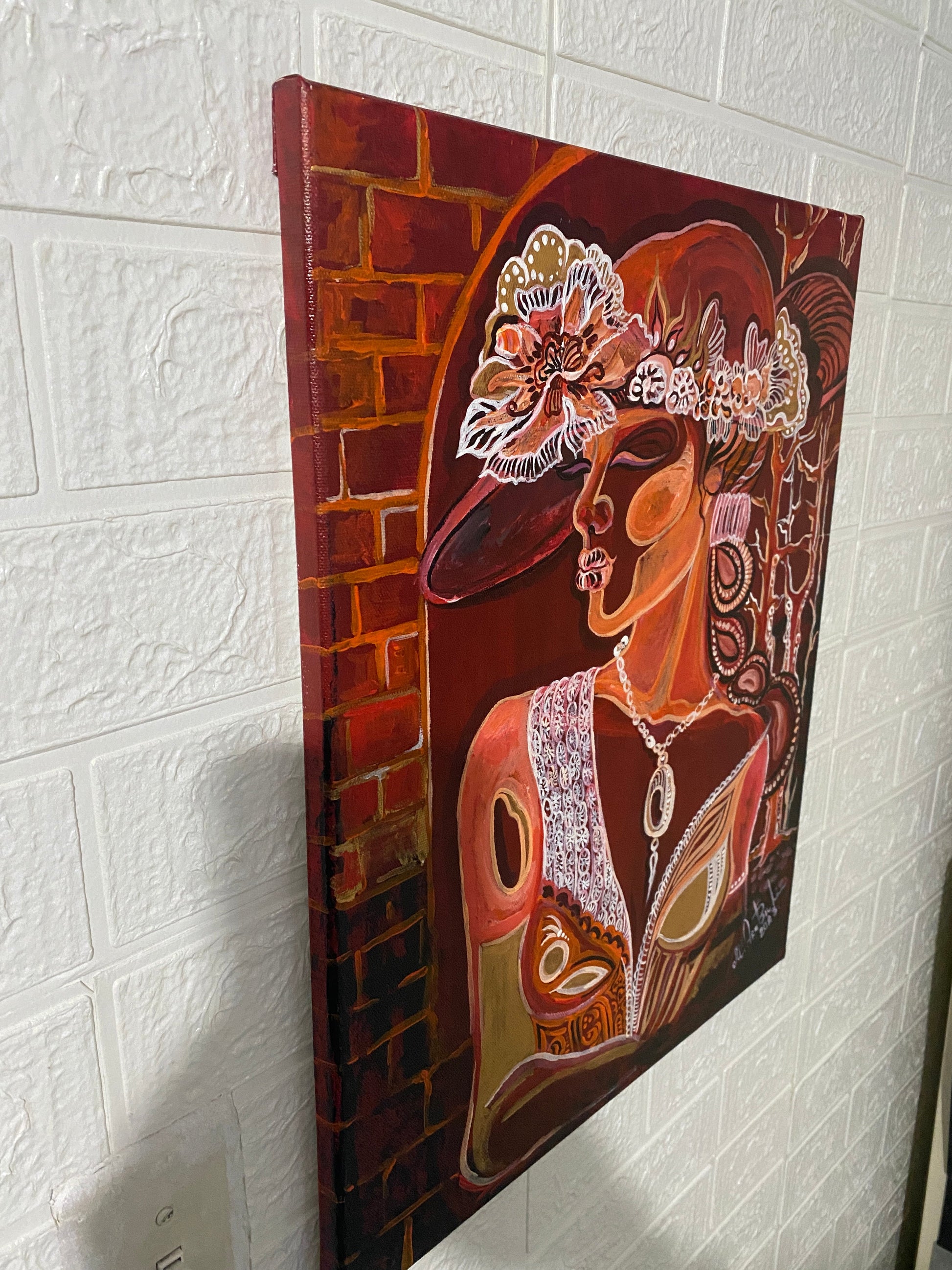 Perfection on the Earth - Original Acrylic 16x20 – Abstract modern