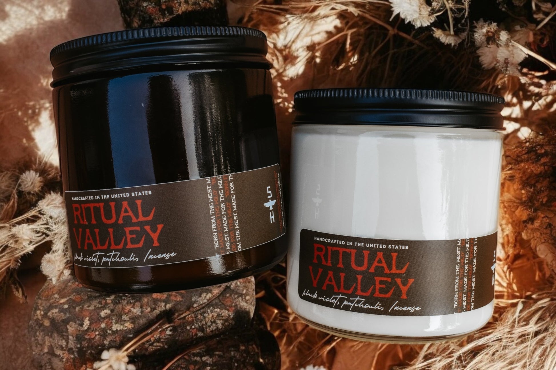 Ritual Valley Candle | Saffron Violet Amber Smoky Scented Candle –
