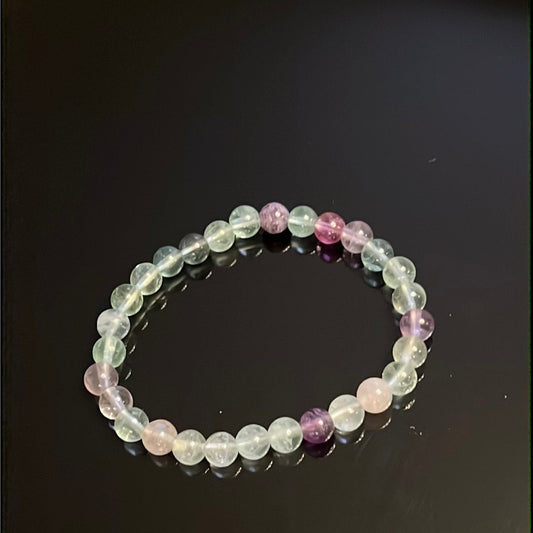 Rainbow Fluorite Bracelet – Protective & Grounding Crystal Jewelry