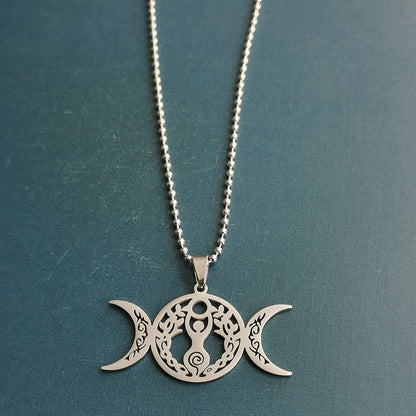 Triple Moon Celtic Knot Pendant