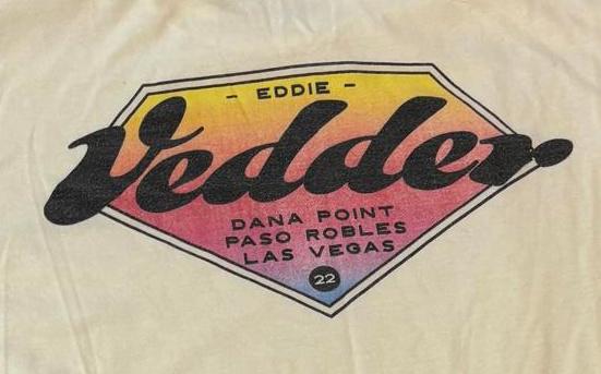 Vintage Eddie Vedder Tour T-Shirt 2022 - Surfboard Style Band Tee – T-Shirts