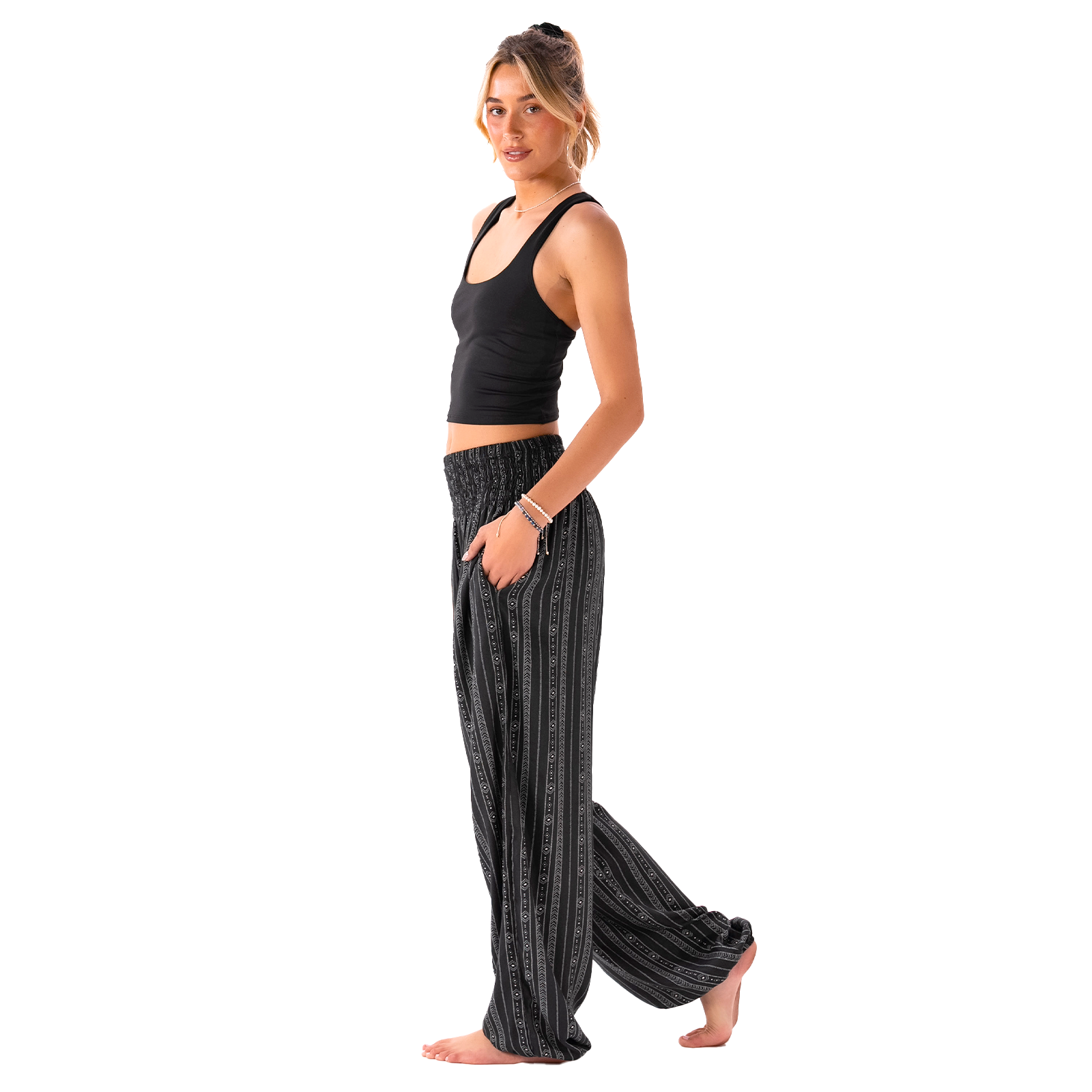 Akha Tribal Print Harem Pants – Pants