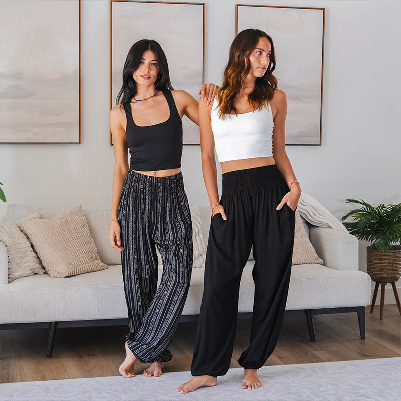 Akha Tribal Print Harem Pants – Pants