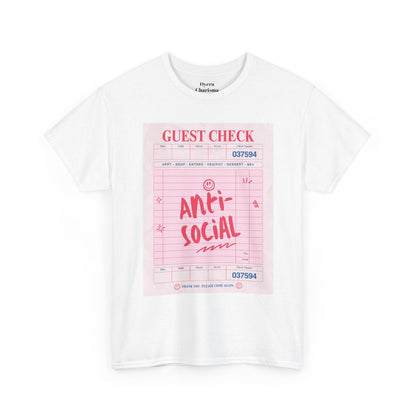 Anti-Social Graphic T-Shirt – Retro Guest Check Tee