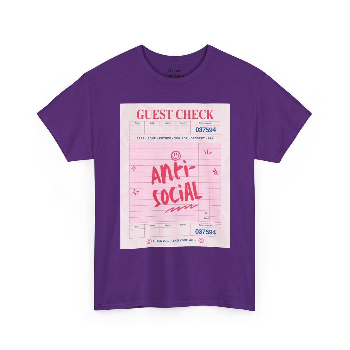 Anti-Social Graphic T-Shirt – Retro Guest Check Tee