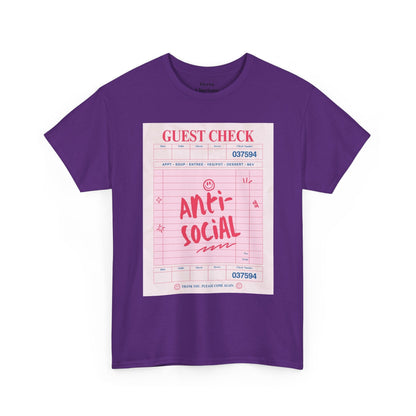 Anti-Social Graphic T-Shirt – Retro Guest Check Tee
