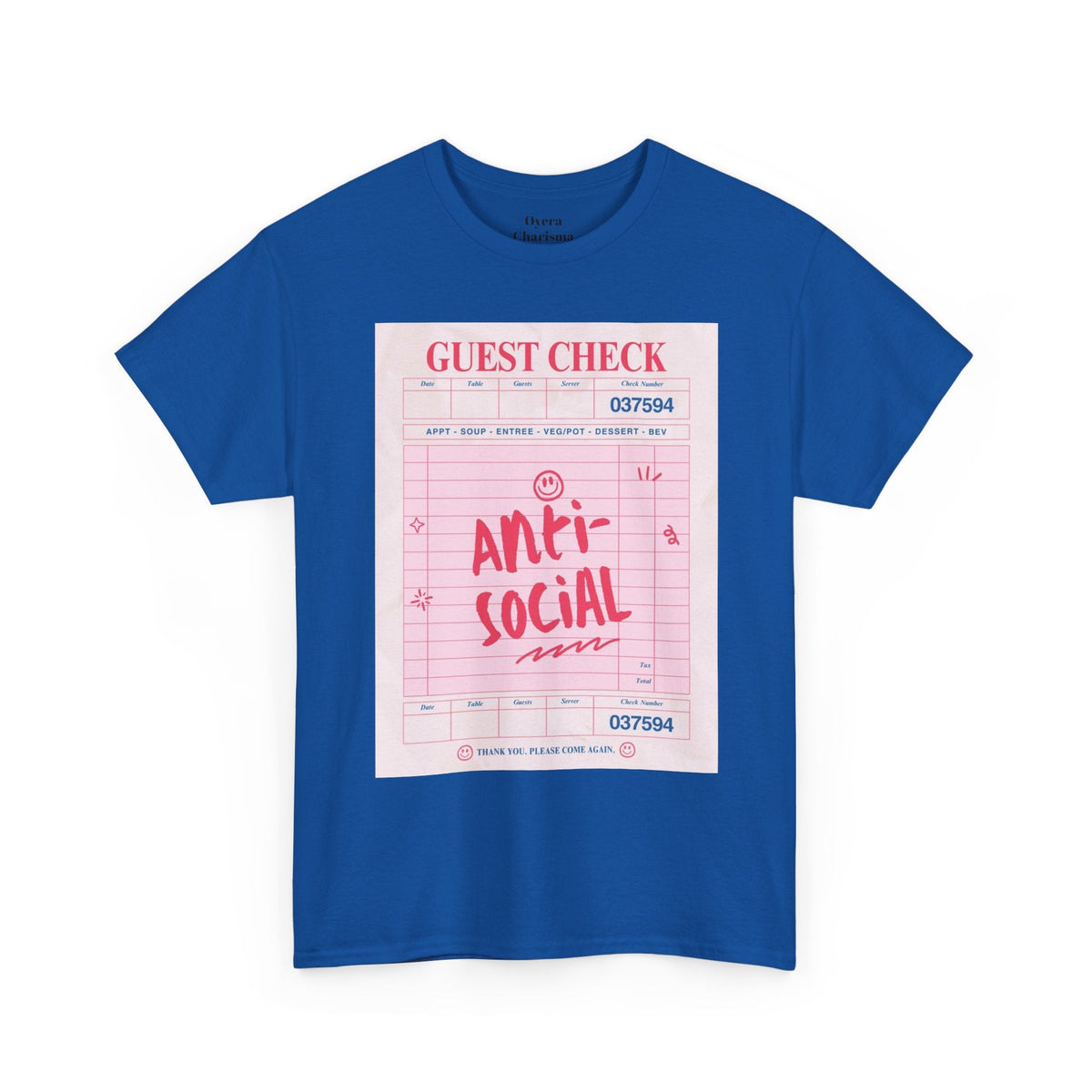 Anti-Social Graphic T-Shirt – Retro Guest Check Tee