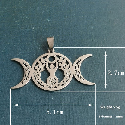 Triple Moon Celtic Knot Pendant