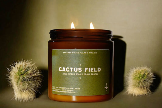 Cactus Field Candle | Green Kiwi Citrus Fresh Scented Candle